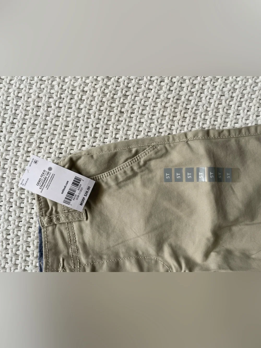 OshKosh B'gosh Boys' Tan Chino Shorts